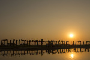 U-Bein Bridge, Amarapura, Burma/Myanmar