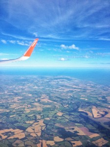 England from Plane