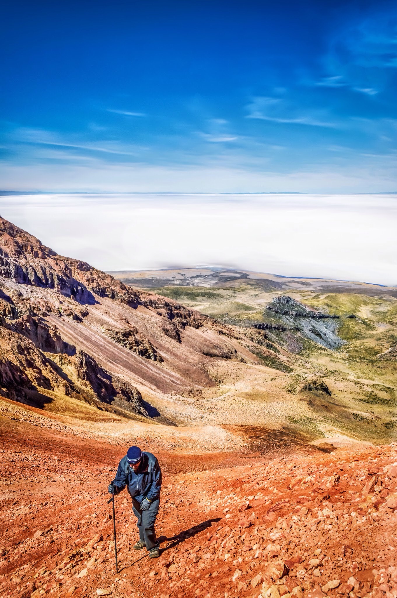 Hiking Up Tunupa Volcano - Anwen Garston